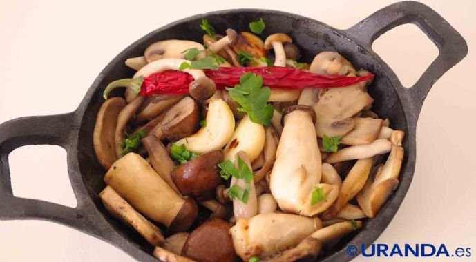 Receta de setas al ajillo - recetas con setas - recetas vegetarianas y veganas
