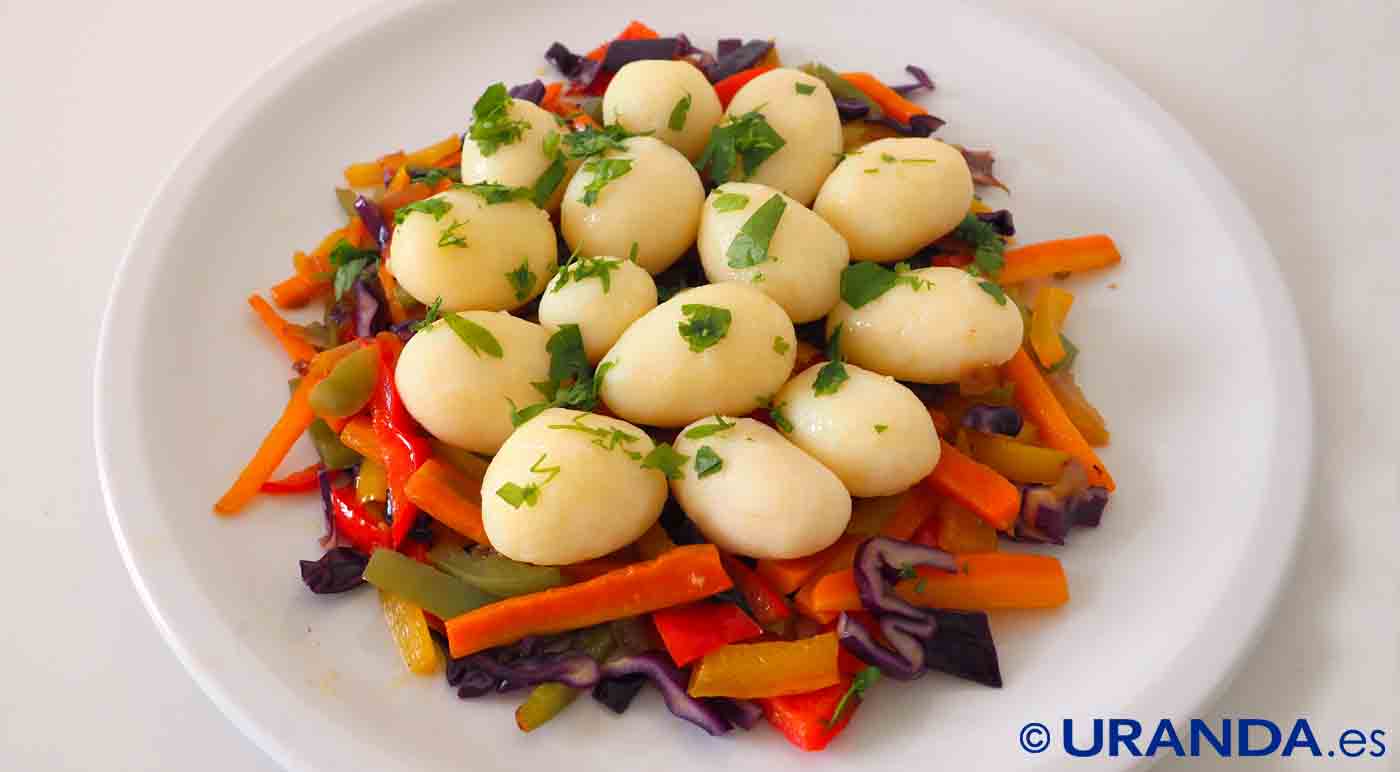 Receta de patatas al vapor con ajo y perejil - Recetas veganas de primavera