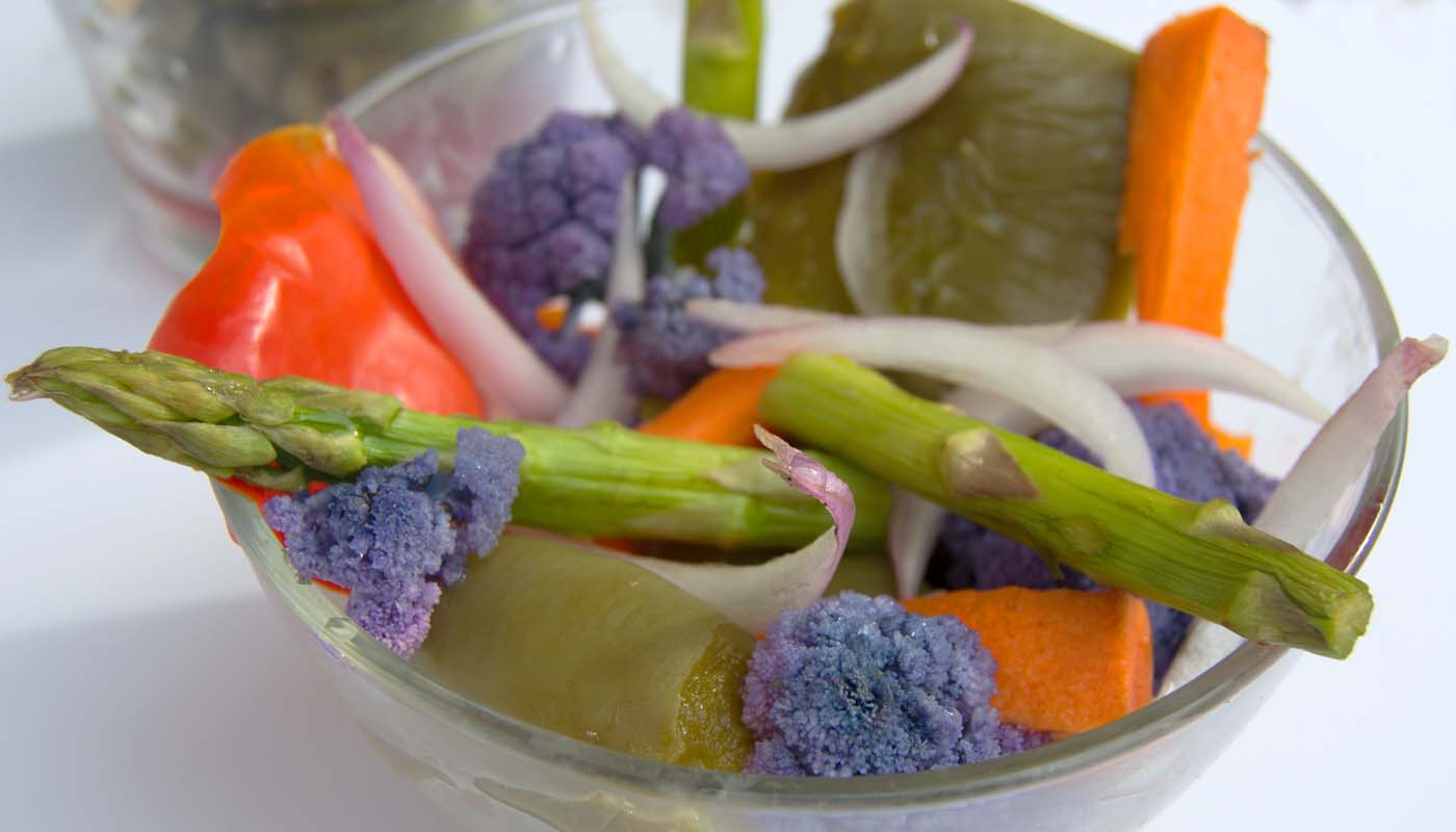 Receta de encurtidos caseros - Recetas veganas de verduras y hortalizas hervidas o al vapor